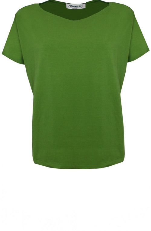 Ibisco U Avocado Boxy Shape T Shirt