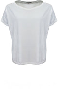 Ibisco U Latte Boxy Shape T Shirt