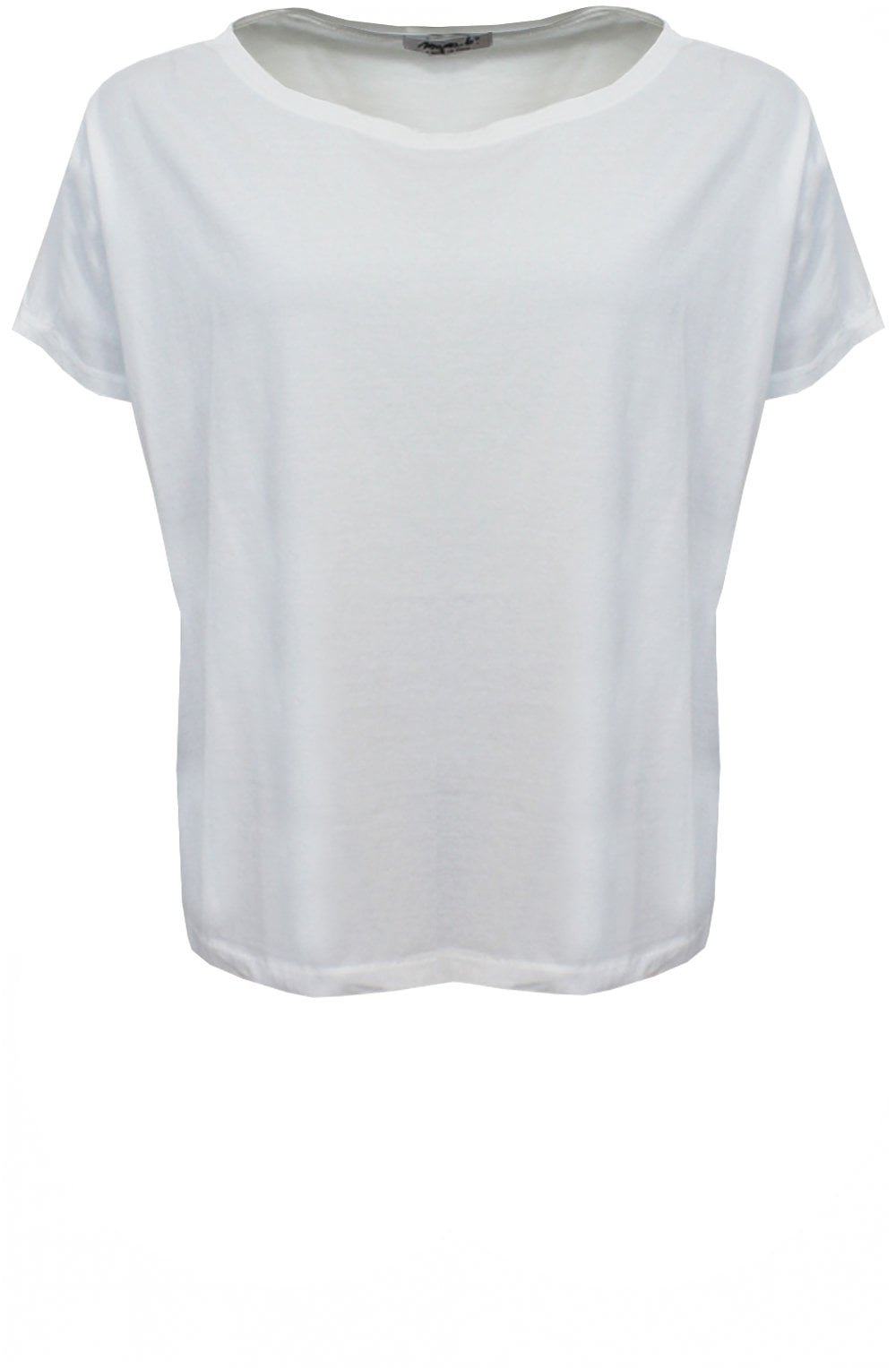 Ibisco U Latte Boxy Shape T Shirt