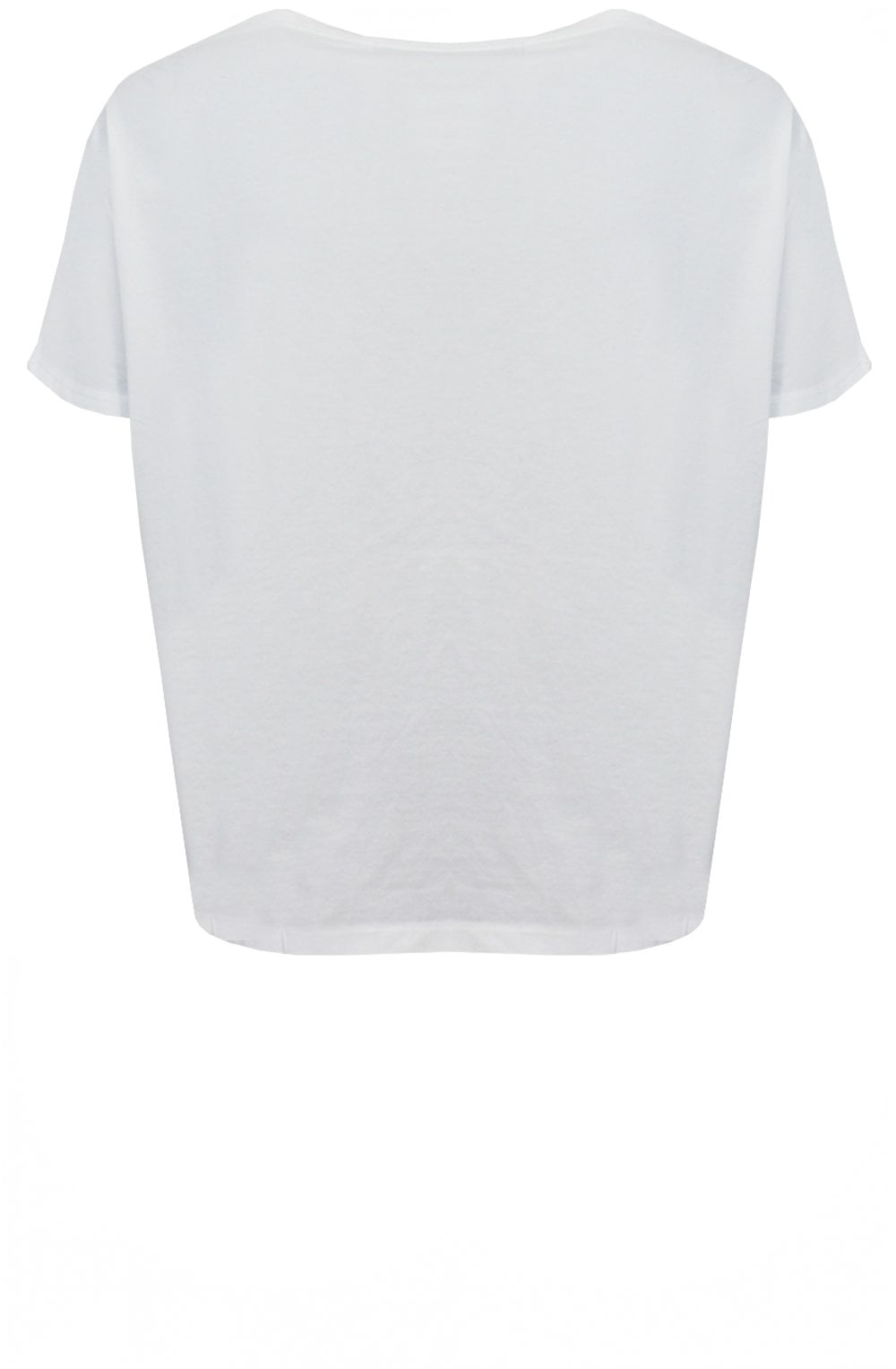Ibisco U Latte Boxy Shape T Shirt