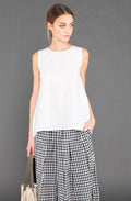 Isola White Sleeveless Top