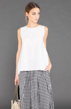 Isola White Sleeveless Top