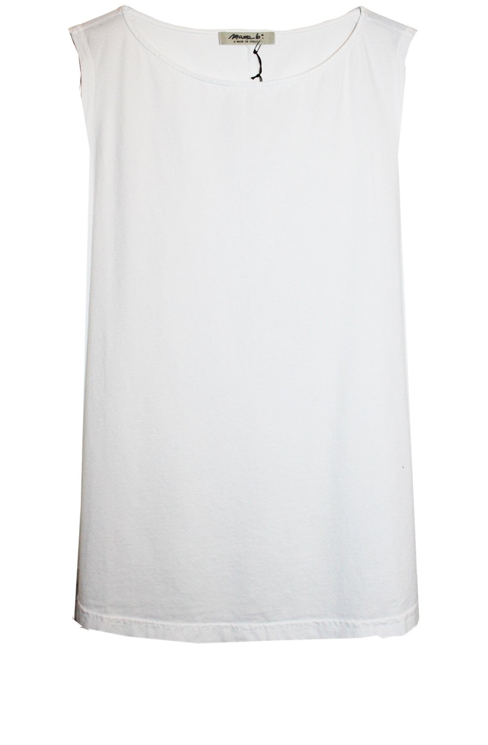 Isola White Sleeveless Top
