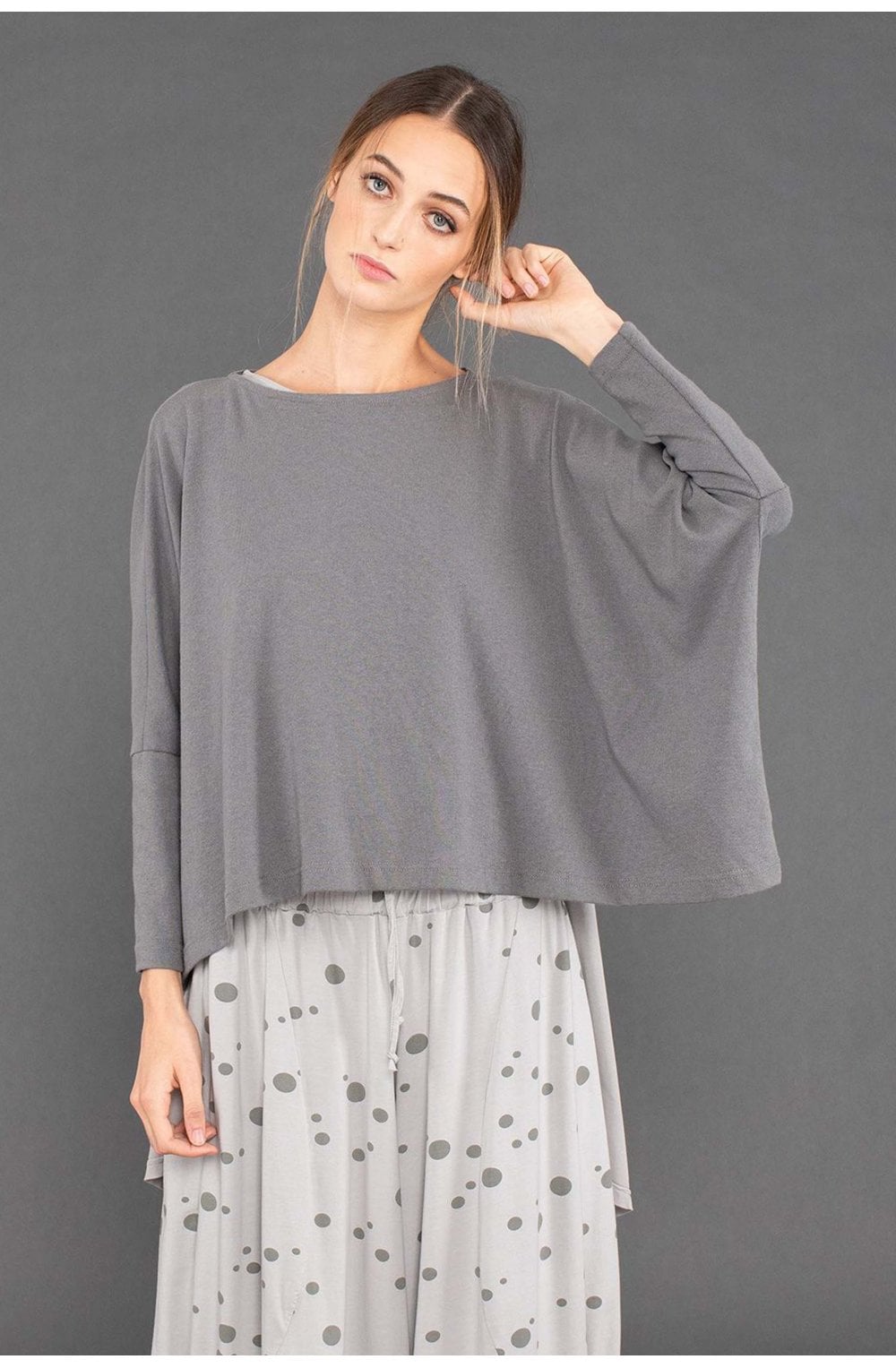 Kira Grey Oversized Jumper