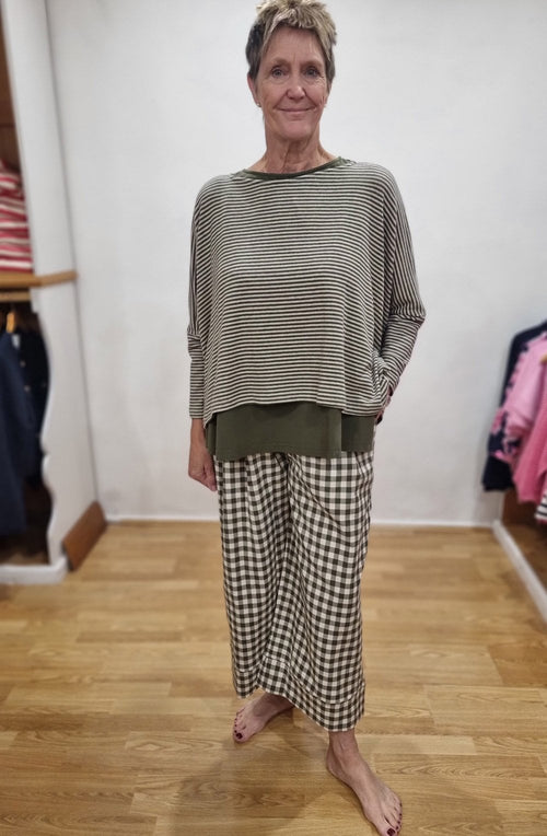 Kira M Alga Green Oversized Trapeze Jumper