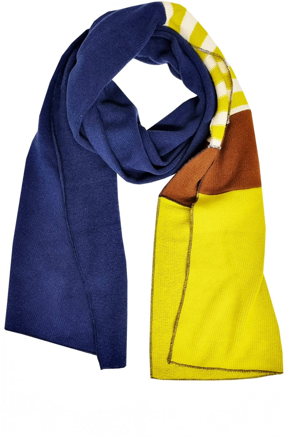 Laguna Navy and Lime Arbus Scarf