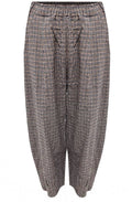 Laguna Navy and Tan Check Bianco Culottes