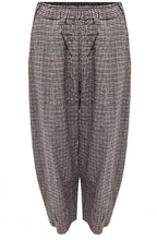 Laguna Navy and Tan Check Bianco Culottes