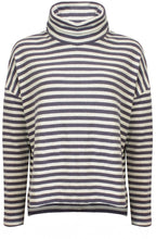 Lavender and Cream Moyet Cowl Neck Jumper