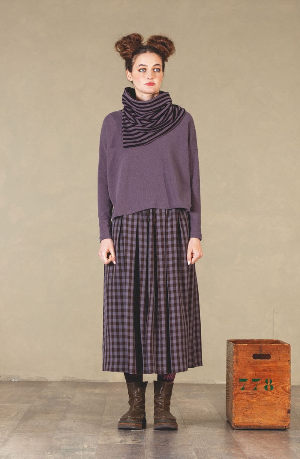 Lavender and Purple Oversized Snood