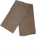Liana Navy & Tan Striped Scarf