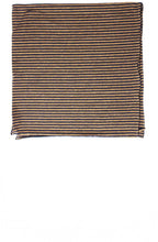 Liana Navy & Tan Striped Scarf
