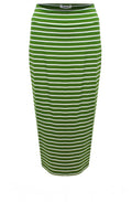 Lilla R Avocado Jersey Midi Skirt