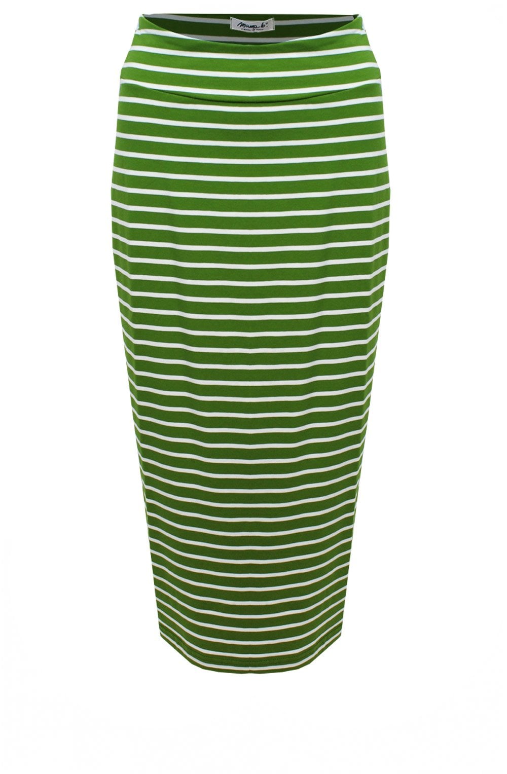 Lilla R Avocado Jersey Midi Skirt