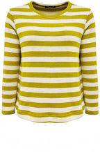 Lime and Cream Biro U Jumper
