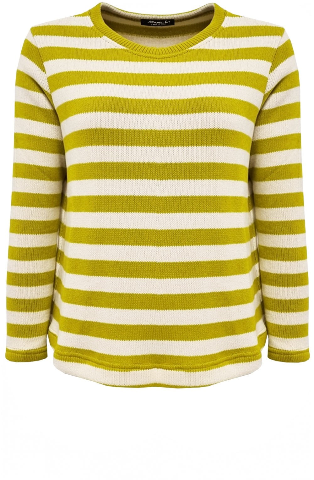 Lime and Cream Biro U Jumper
