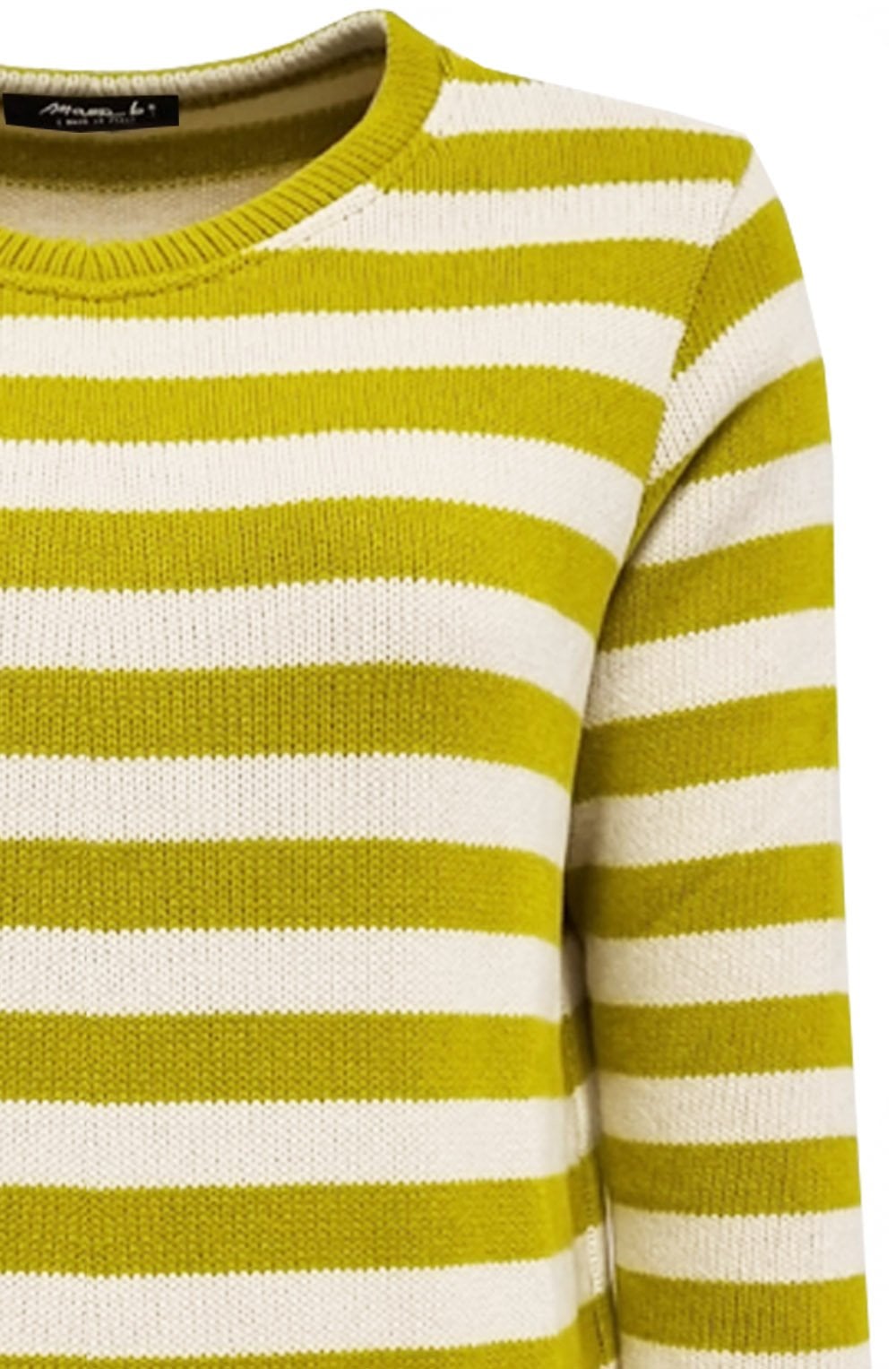 Lime and Cream Biro U Jumper
