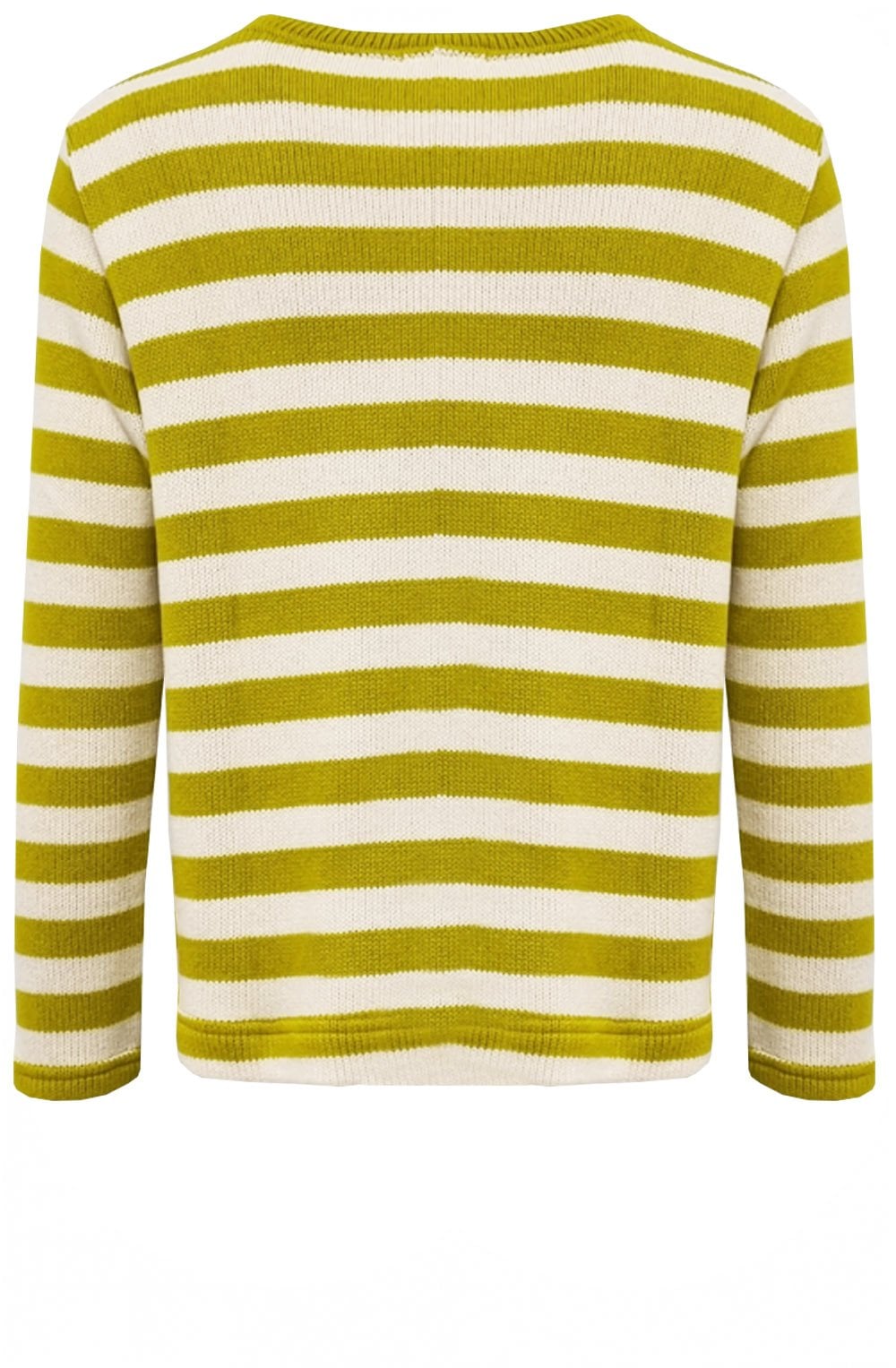 Lime and Cream Biro U Jumper