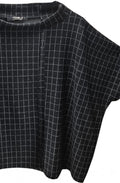 Magia Nero Black Poncho Style Knitted Top