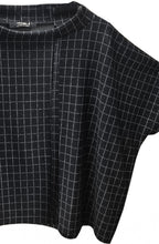 Magia Nero Black Poncho Style Knitted Top