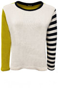 Mastice Putty Lime and Black Belvi Jumper