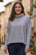 Moyet Nebbia Grey Cowl Neck Jumper