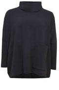 Navy High Neck Jumper