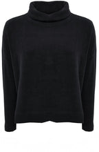 Nero Black Moyet Cowl Neck Jumper