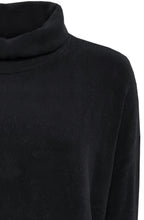 Nero Black Moyet Cowl Neck Jumper
