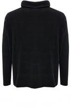 Nero Black Moyet Cowl Neck Jumper