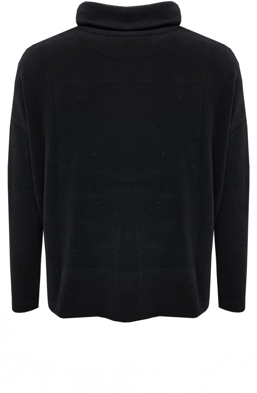 Nero Black Moyet Cowl Neck Jumper