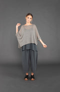 Ortigia Grey Wide Leg Trousers