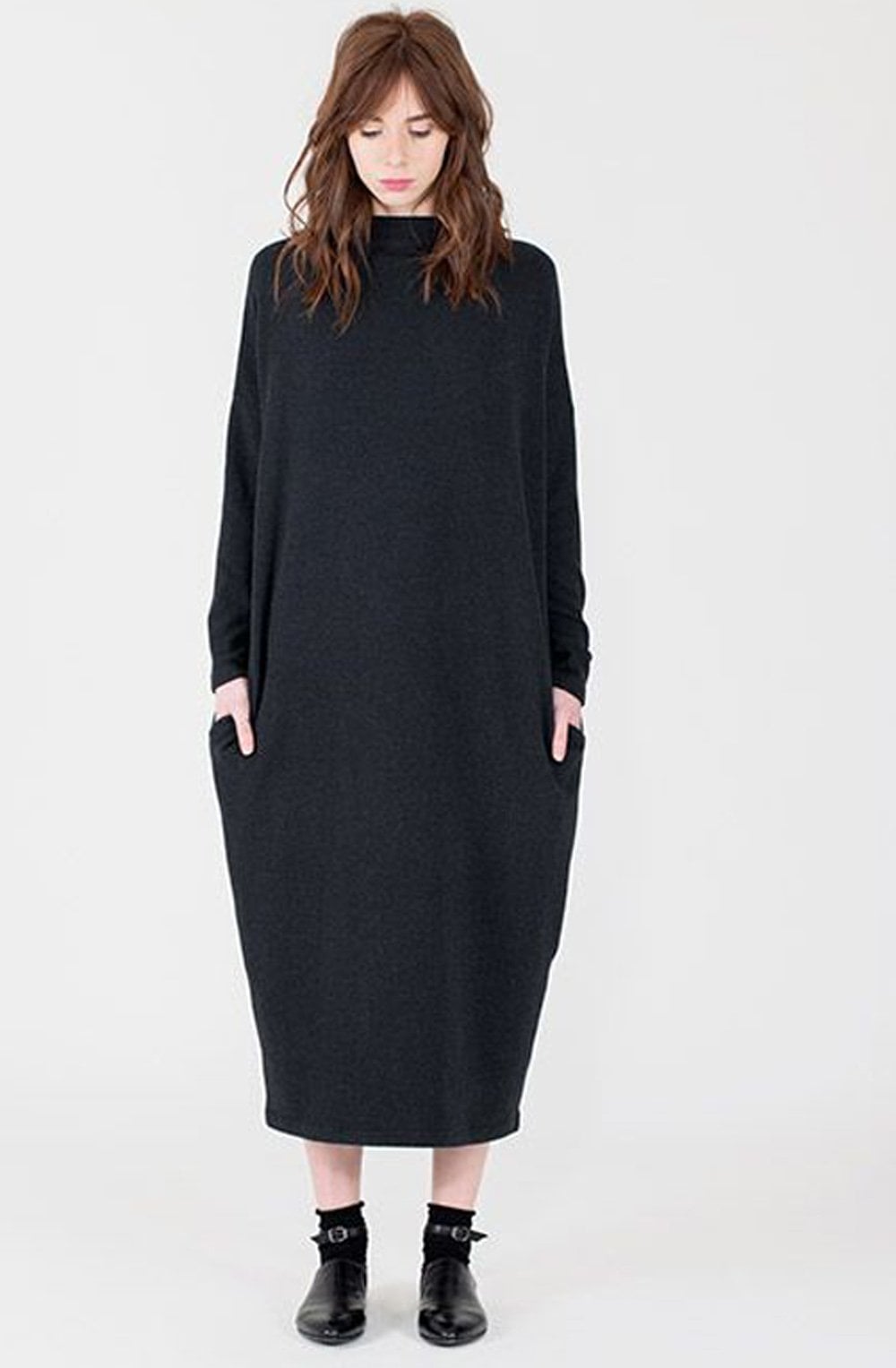 Oviedo Charcoal Grey Knit Dress