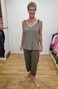 Pigra LR Alga Stripe Linen Mix Camisole