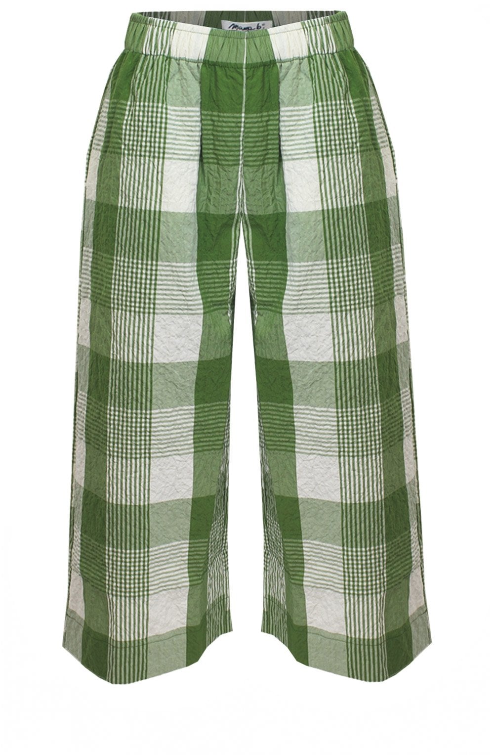 Polline Q Avocado Checked Culottes