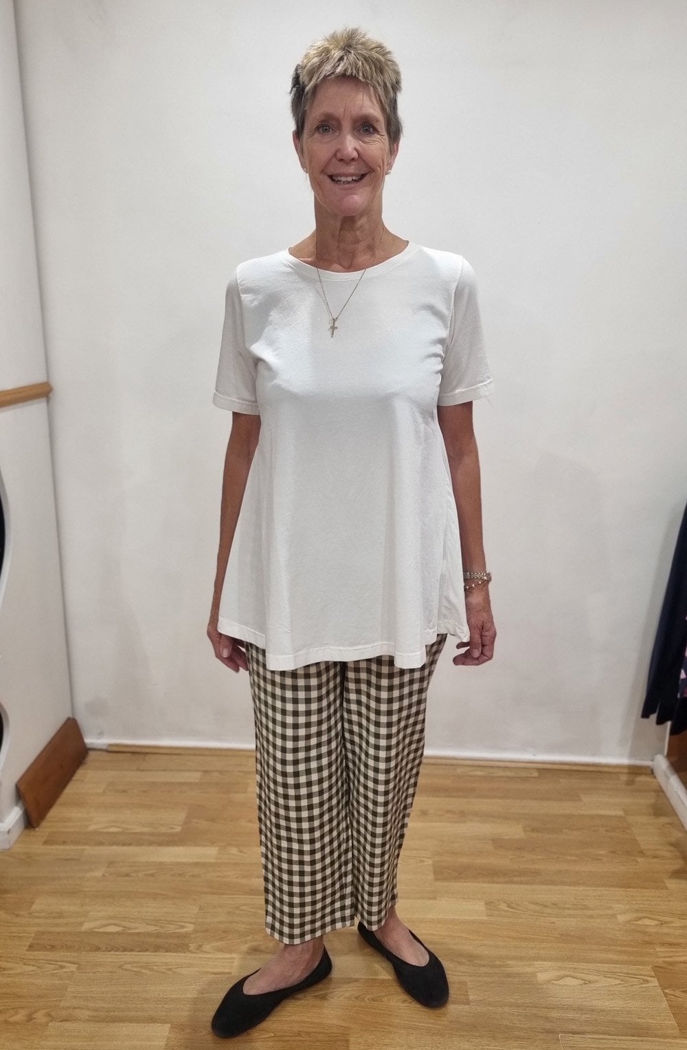 Preciso Q Alga Green Checked Trousers