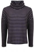Purple and Lavender Moyet Cowl Neck Jumper