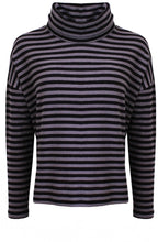 Purple and Lavender Moyet Cowl Neck Jumper
