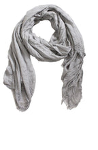 Recife Light Grey Crinkle Scarf