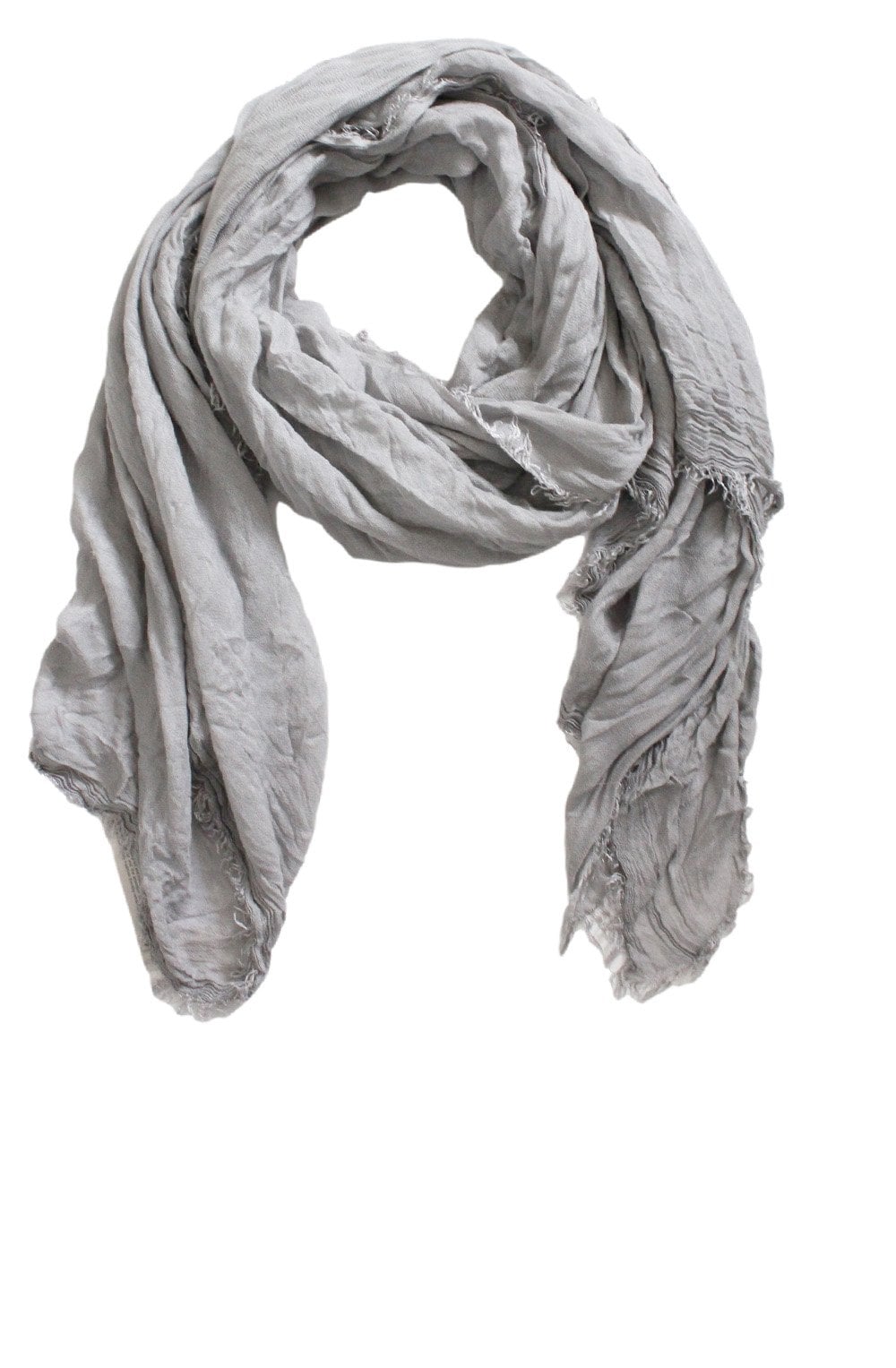 Recife Light Grey Crinkle Scarf