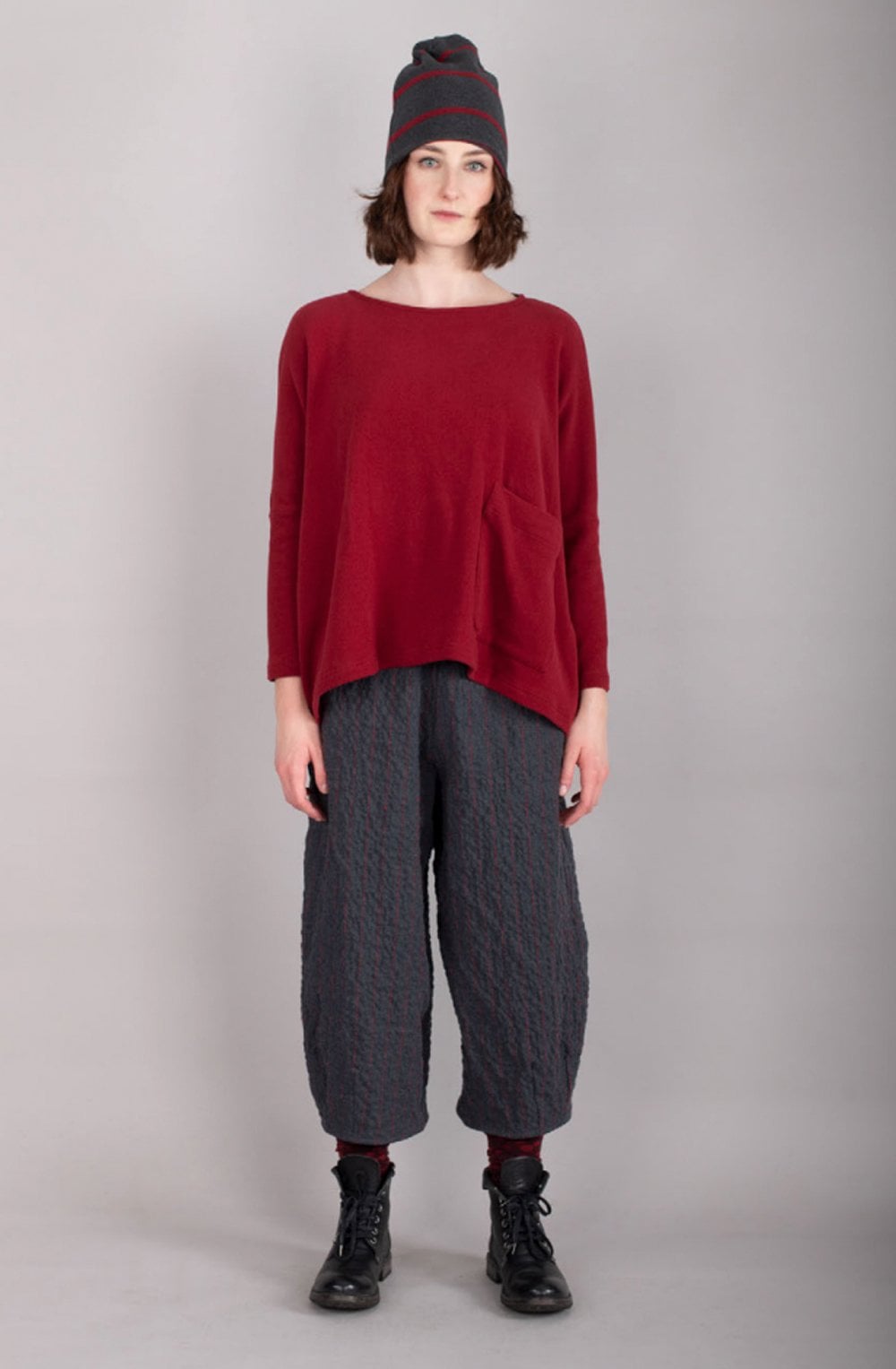 Red Oversized Jumper