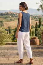 Rima O Latte Linen Relaxed Barrel Trousers
