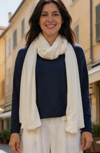 Sciarpa Li Latte Linen Oversized Scarf