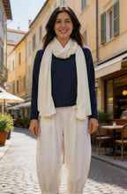 Sciarpa Li Latte Linen Oversized Scarf