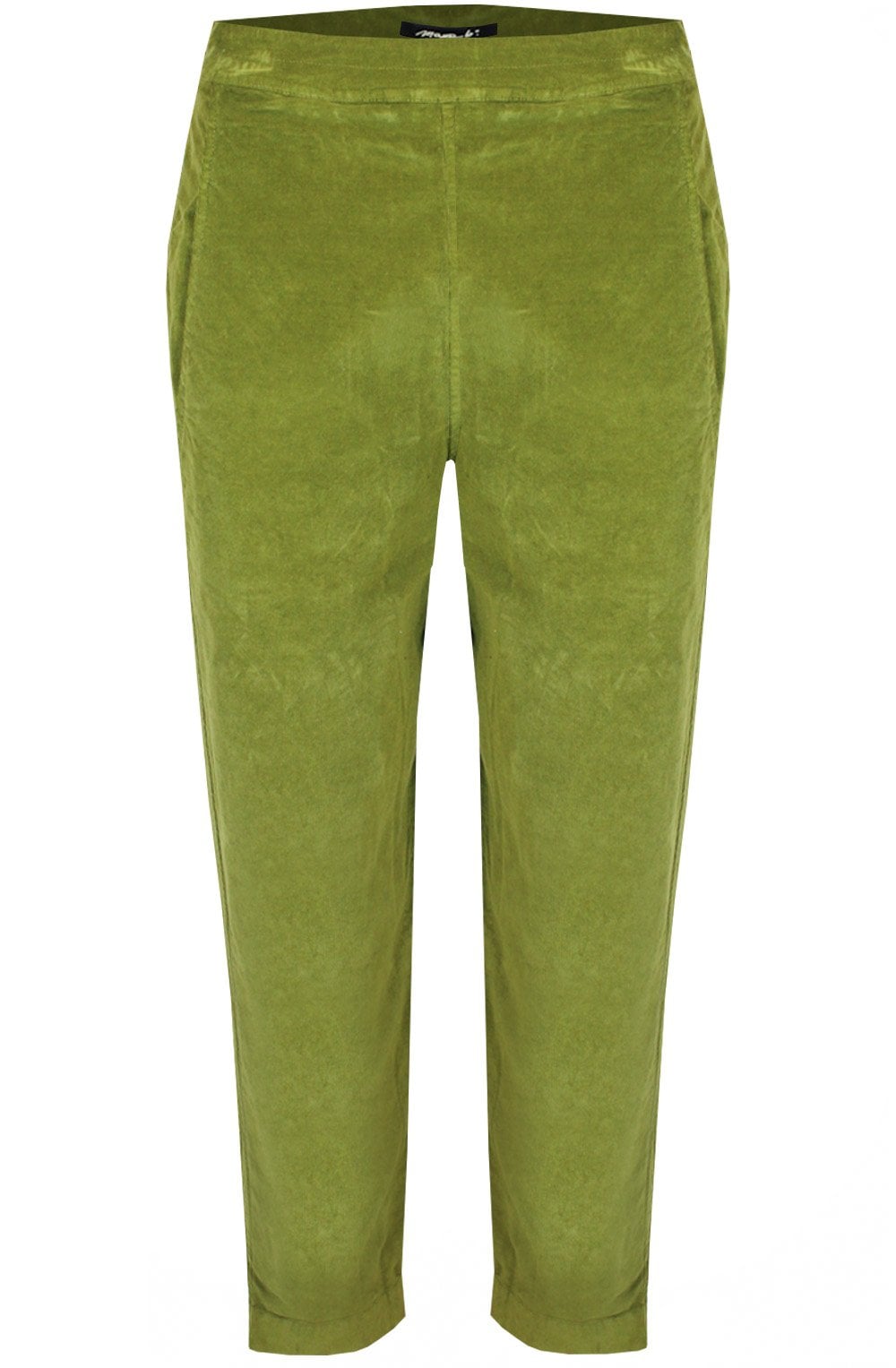 Terra Green Corduroy Tapered Trousers