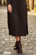Tosca Morro Brown High Neck Fleece Dress