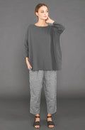 Ustica Grey Oversized Jumper
