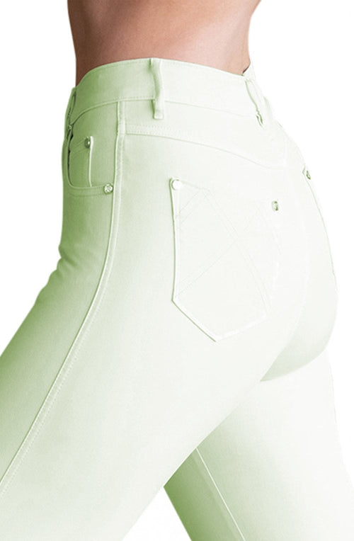 Apple Green Cropped Jeans