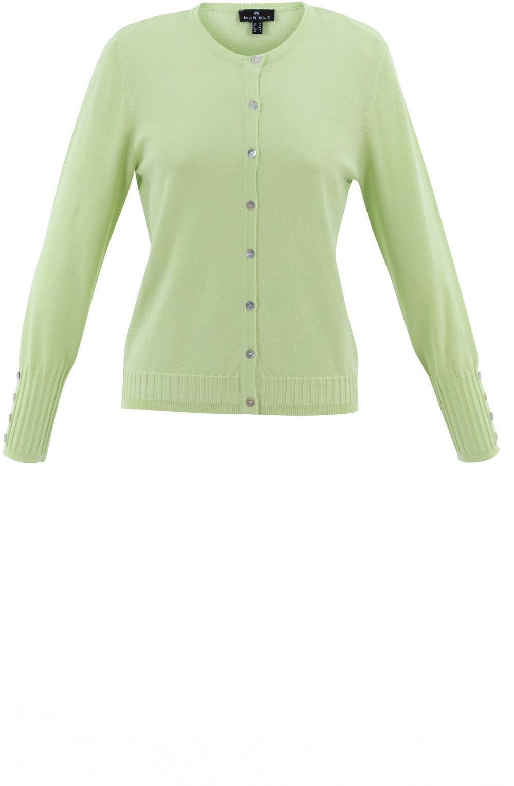 Apple Green Knit Cardigan