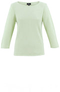 Apple Green Patterned Knit Sweater